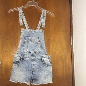 Zara denim overalls